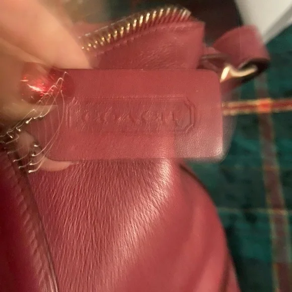 Coach Red Leather Shoulder Bag - Picture 5 of 10